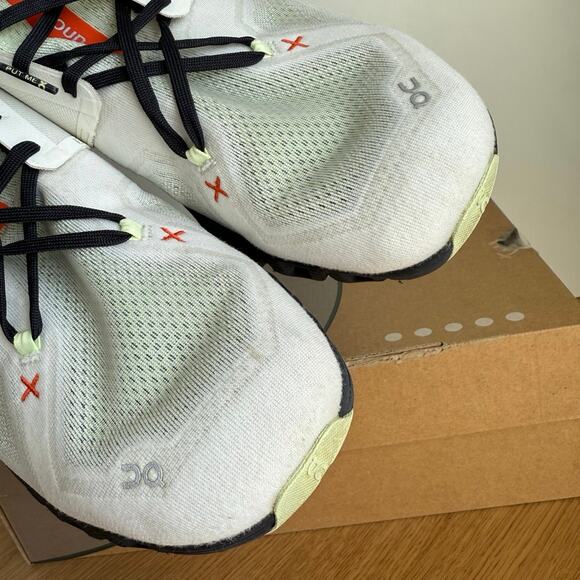 On Cloud X 3 Ivory Flame/White Men Running Sneakers- SZ 12 main image 6